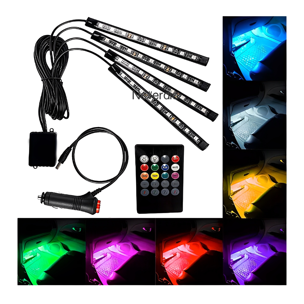 Led Neon Rgb Luz Interno C/controle
